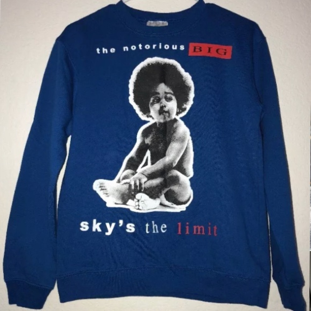 Brooklyn Mint Notorious BIG Blue Sweater Small